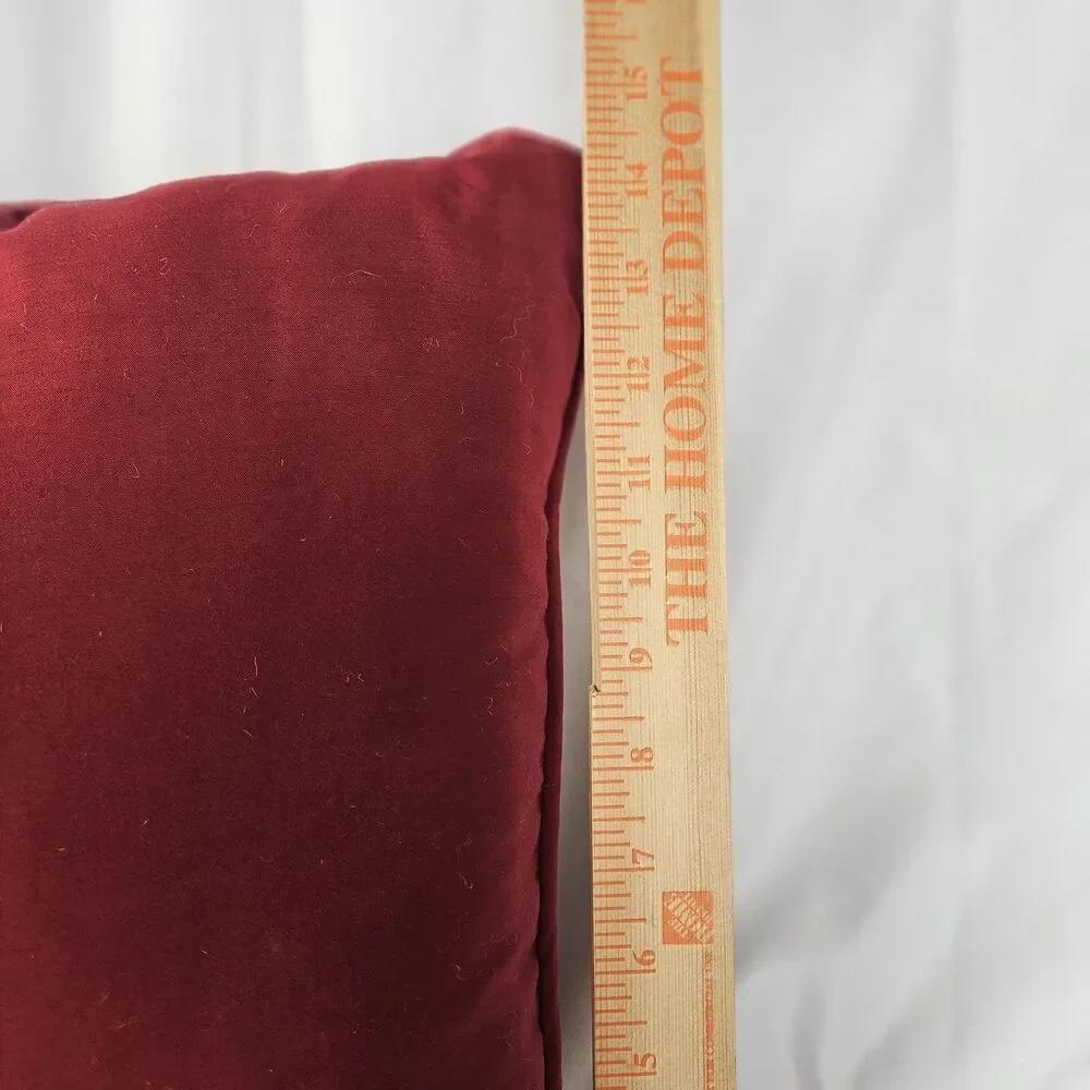 Needlepoint Throw Pillow  With Red Cardinals 13x13